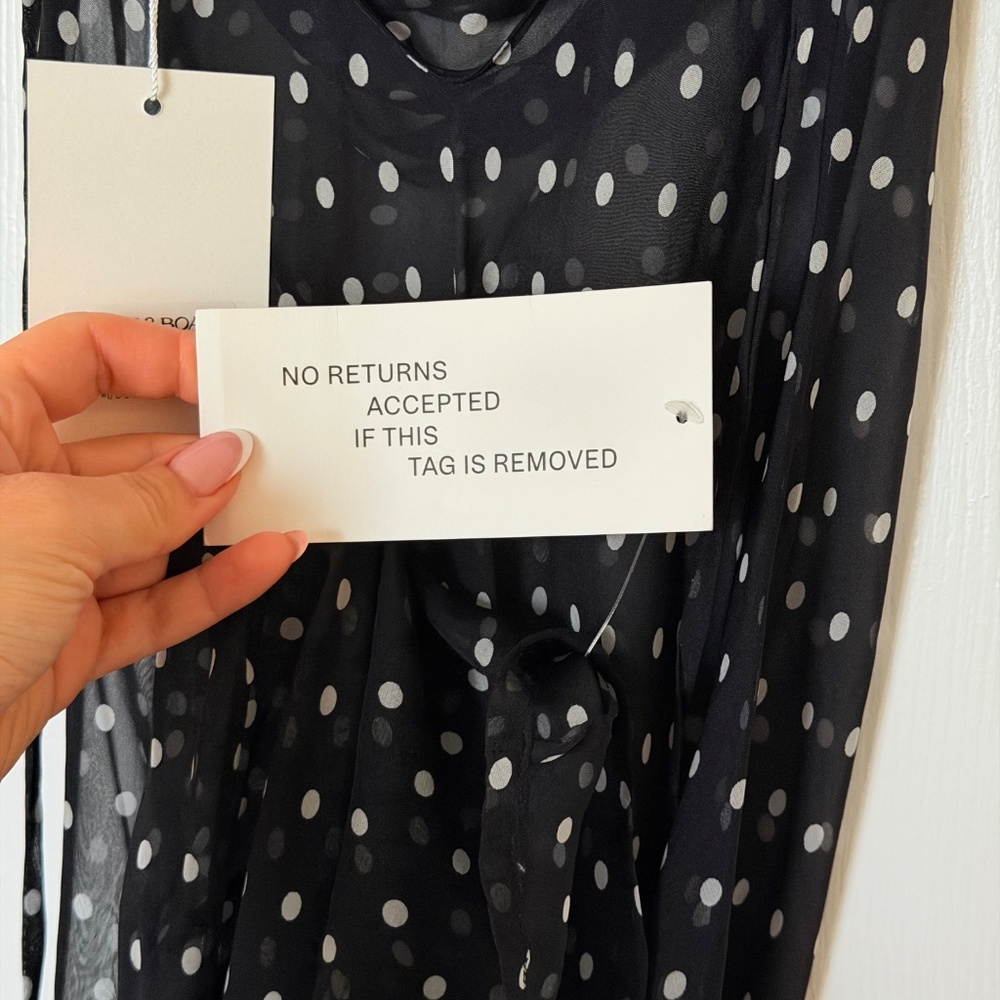 Rat & Boa Gisele Polka Dot Dress NWT - Picture 6 of 9